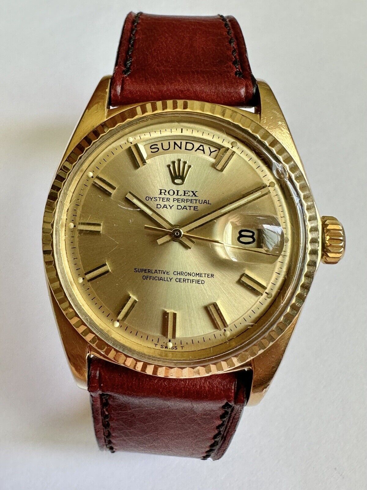 Vintage ROLEX PRESIDENT 18K Yellow Gold Day-Date 36mm