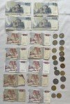1990s Italy Republic Lire Coin and Banknote Set