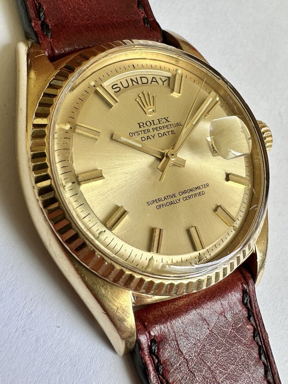 Vintage ROLEX PRESIDENT 18K Yellow Gold Day-Date 36mm