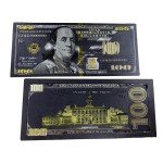 Black Gold Silver Banknotes 5x5 Paper Currency