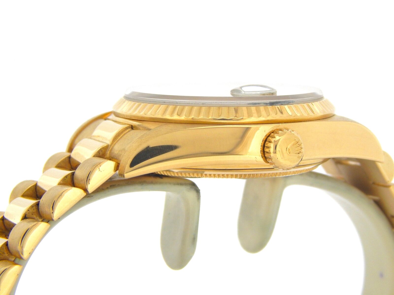 Rolex Day-Date President 18K Gold Watch White Dial