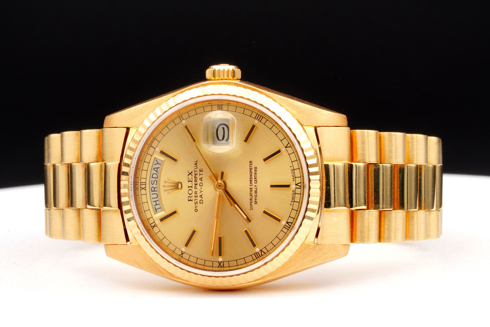18K Gold Mens Rolex Day-Date President Watch