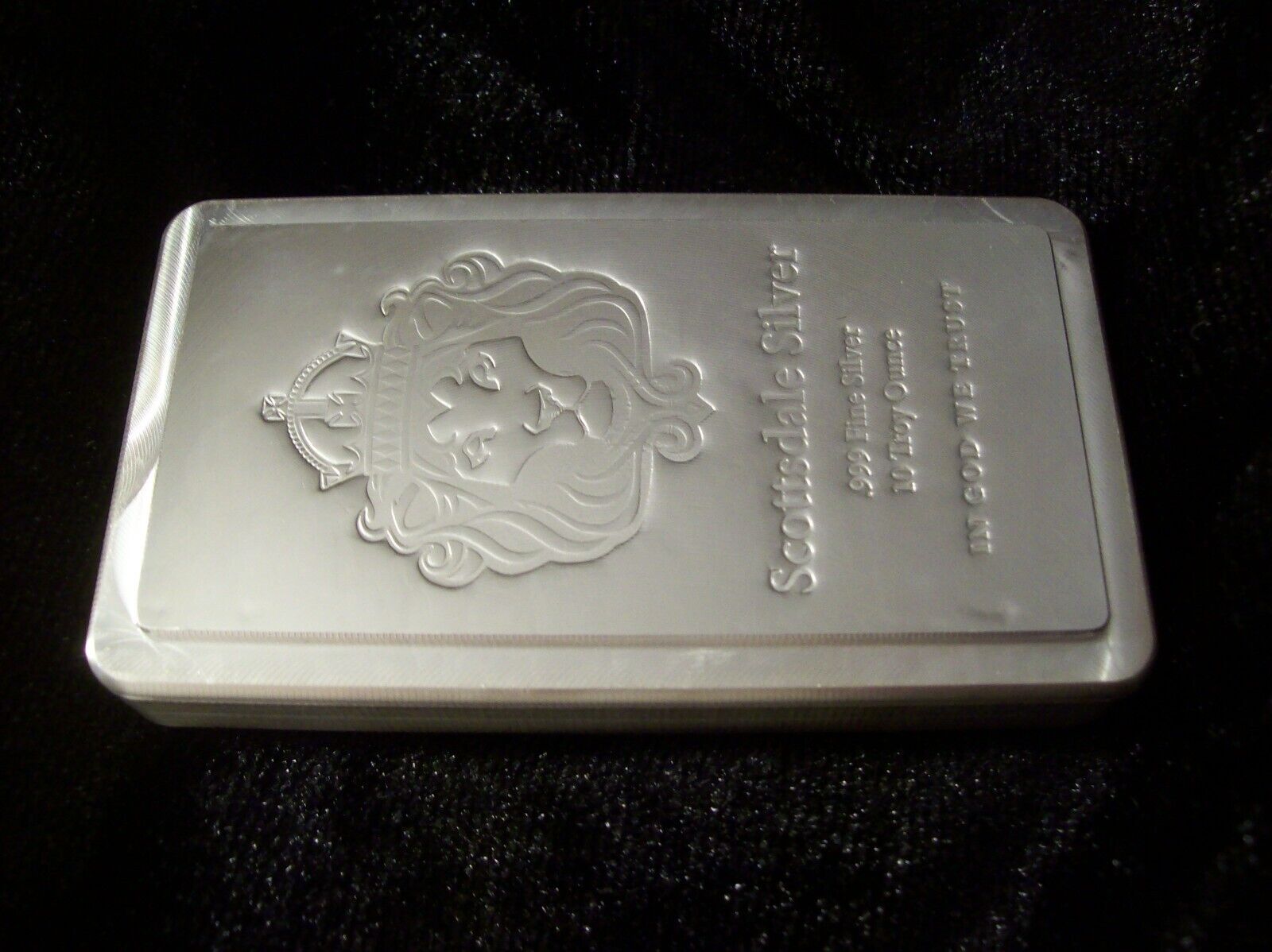Scottsdale Mint 10 oz .999 Silver Stacker Bar