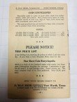 1934 Coin & Paper Money Price List Pamphlet