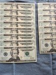 15 Sequential Uncirculated $20 Bills Collection