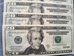 24 Uncirculated Sequential $20 Bills Set