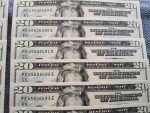 24 Uncirculated Sequential $20 Bills Set