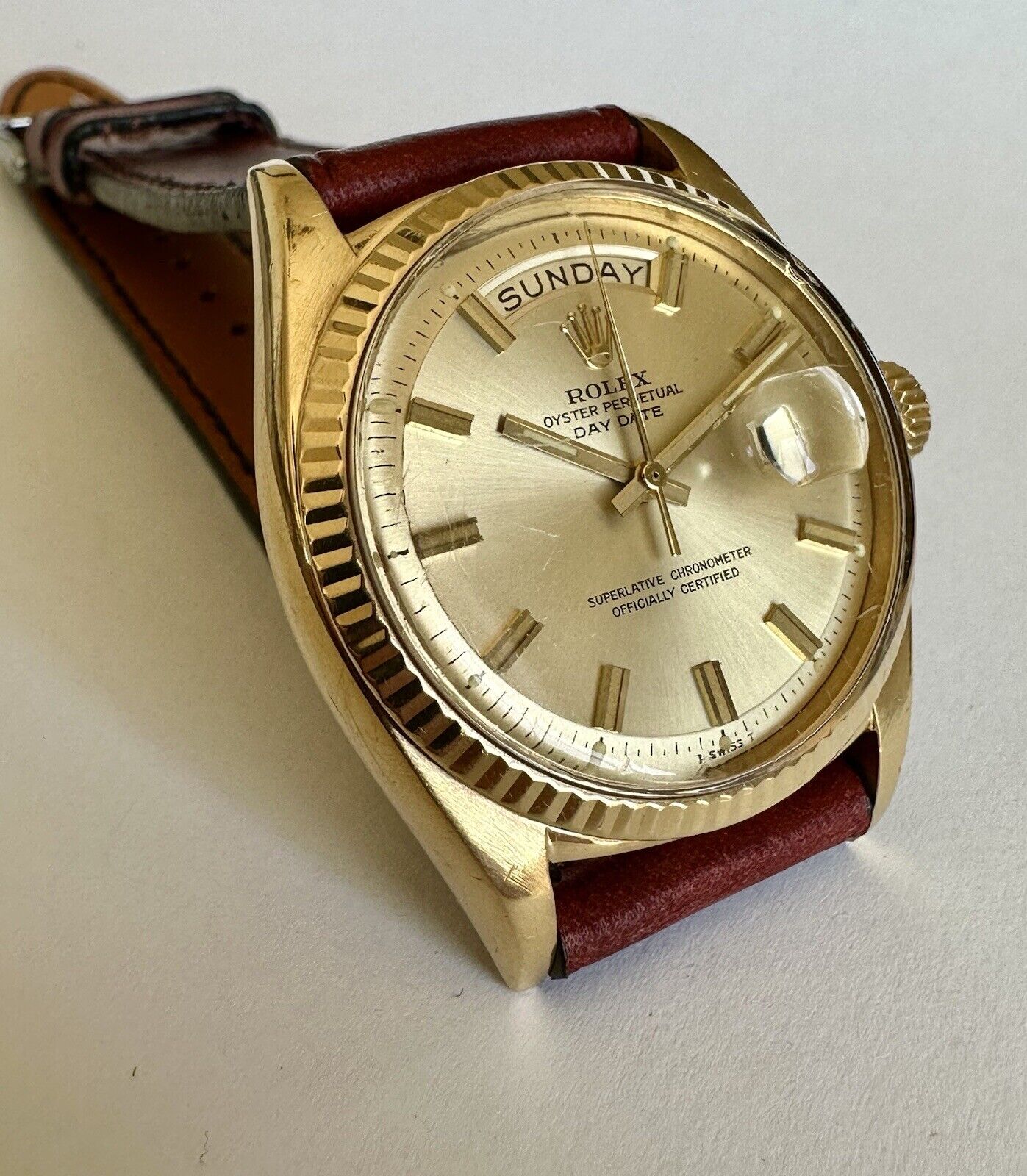 Vintage ROLEX PRESIDENT 18K Yellow Gold Day-Date 36mm