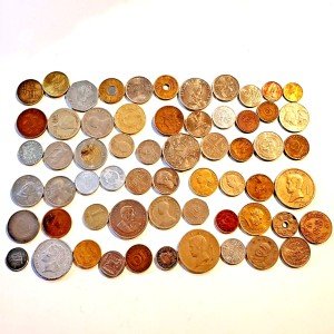 60 Coin Collection: Euro & British Isles Lot