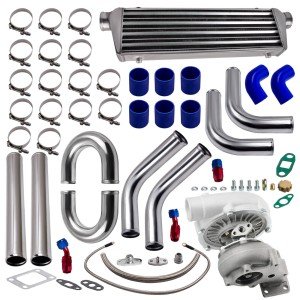Universal Turbo Kit with Oil Line & Intercooler