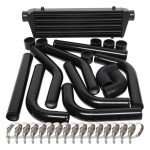 28" Turbo Intercooler Aluminum Piping Kit - Black