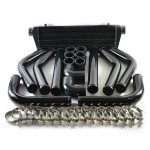 28" Turbo Intercooler Aluminum Piping Kit - Black