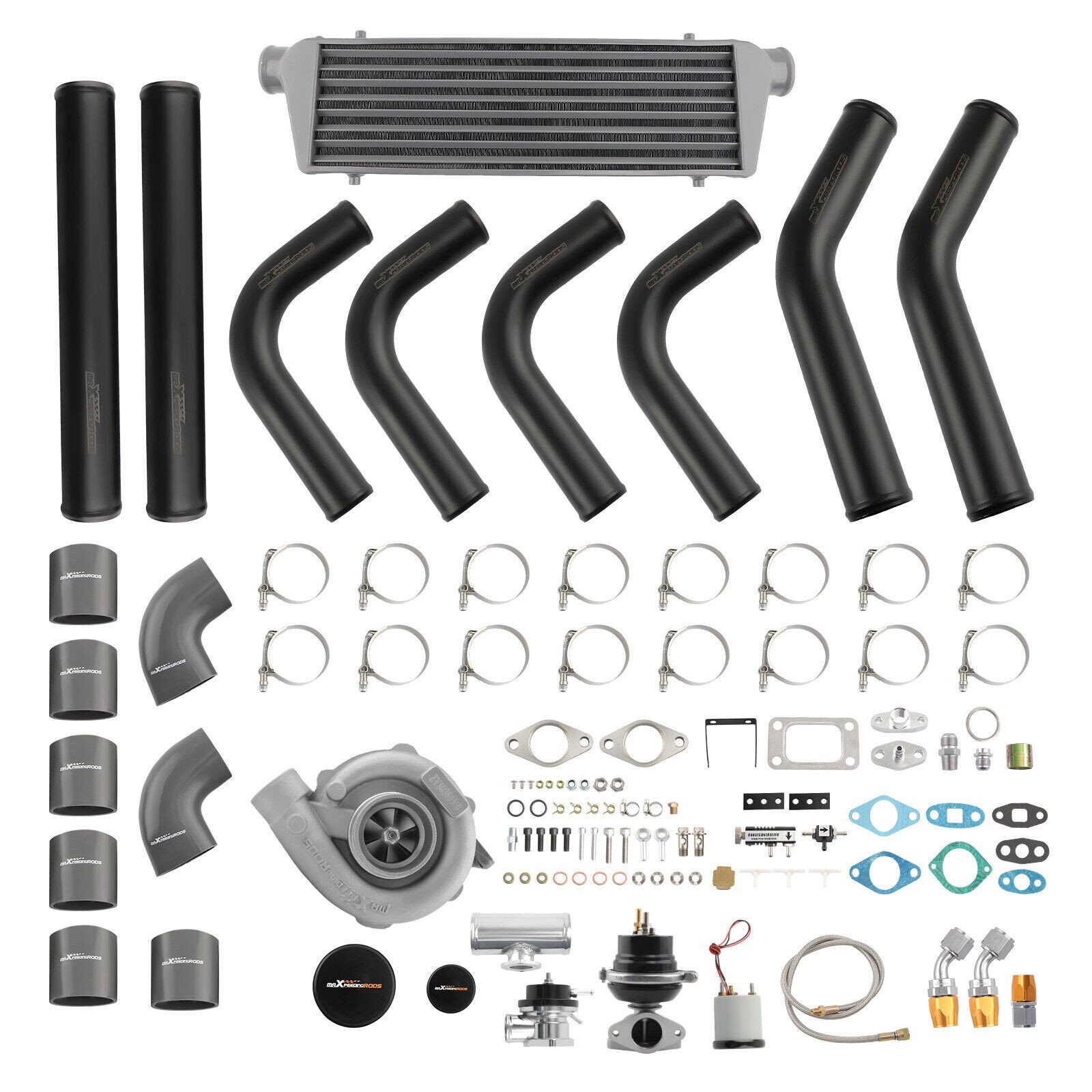 Universal T3/T4 Turbocharger Kit with Intercooler