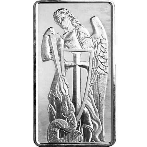 10 oz Scottsdale Archangel Michael Silver Bar - VIP