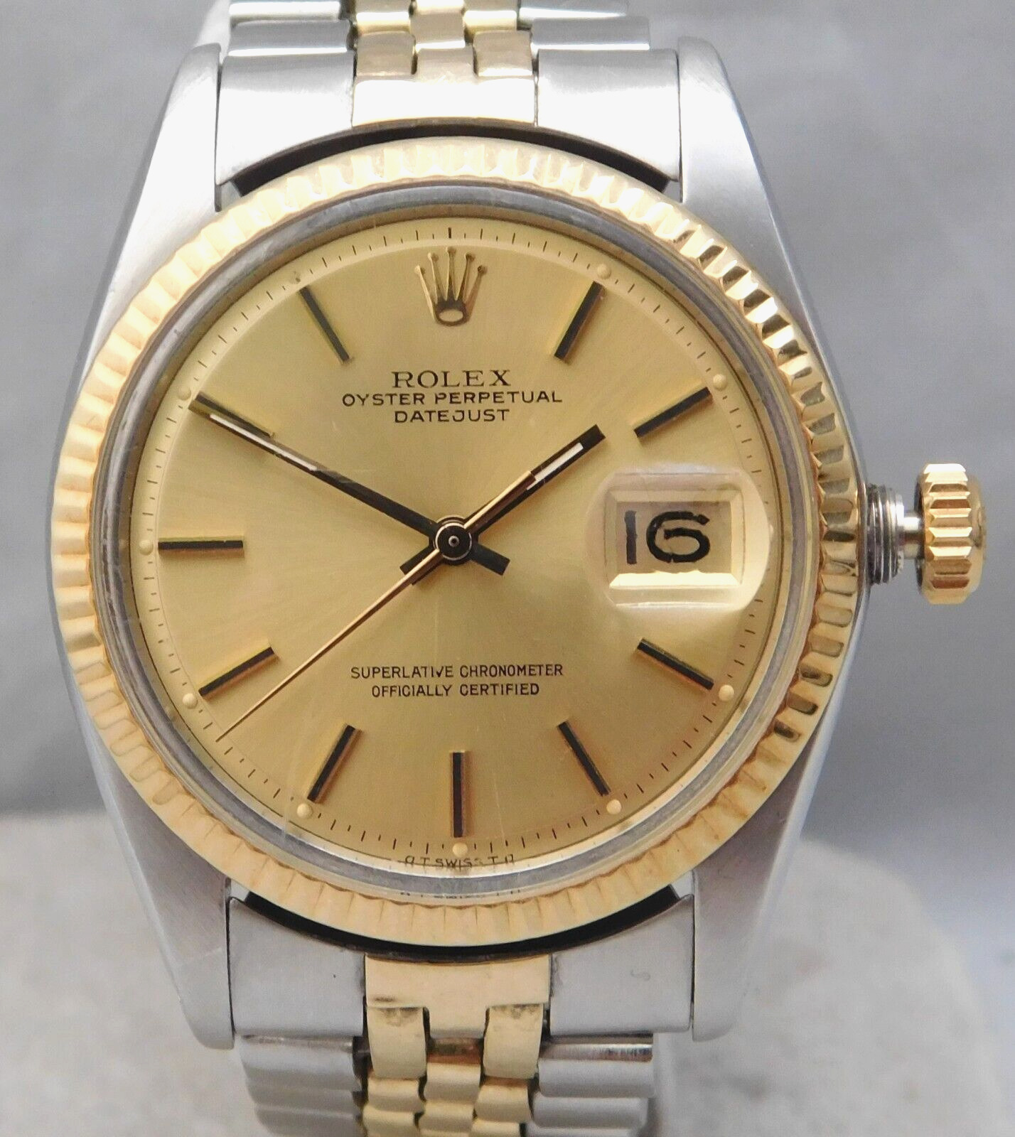 Rolex Datejust Ref. 1601 Gold/SS 1974 Mens Watch
