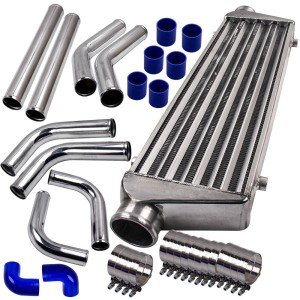 Turbo Intercooler Kit with Aluminum Pipe and Couplers