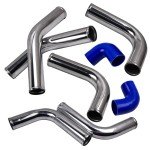 Turbo Intercooler Kit with Aluminum Pipe and Couplers