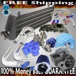 T3/T4 Turbo Kit with Black Intercooler for Audi A4