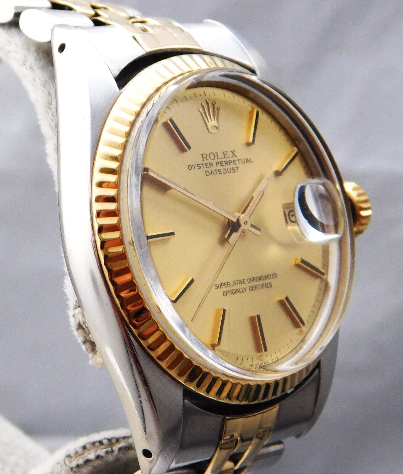 Rolex Datejust Ref. 1601 Gold/SS 1974 Mens Watch