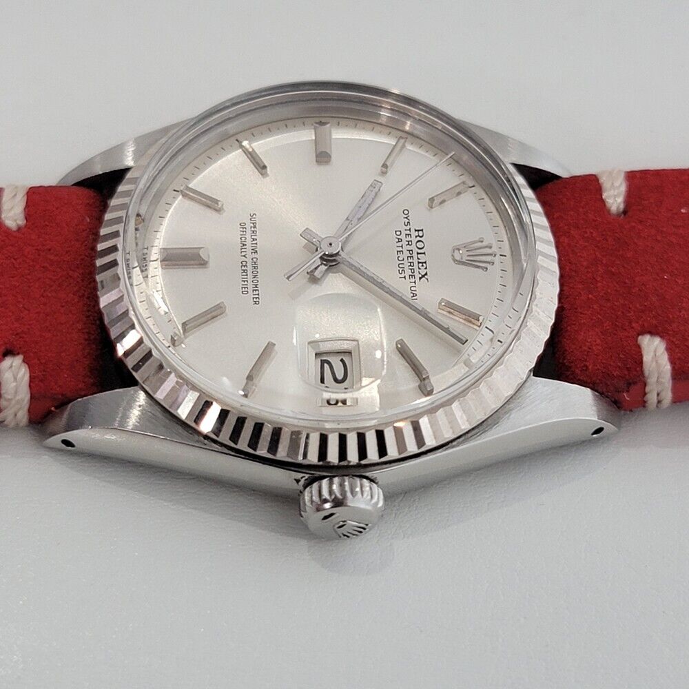 Vintage Mens Rolex Oyster Datejust 18k Gold Watch