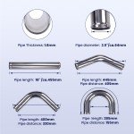 Universal 2.5" Aluminum Turbo Intercooler Piping Kit
