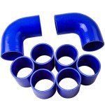 Universal 2.5" Aluminum Turbo Intercooler Piping Kit