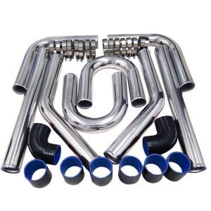 Universal 2.5" Aluminum Turbo Intercooler Pipe Kit
