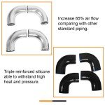 Universal 2.5" Aluminum Turbo Intercooler Pipe Kit
