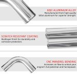 Universal 2.5" Aluminum Turbo Intercooler Pipe Kit