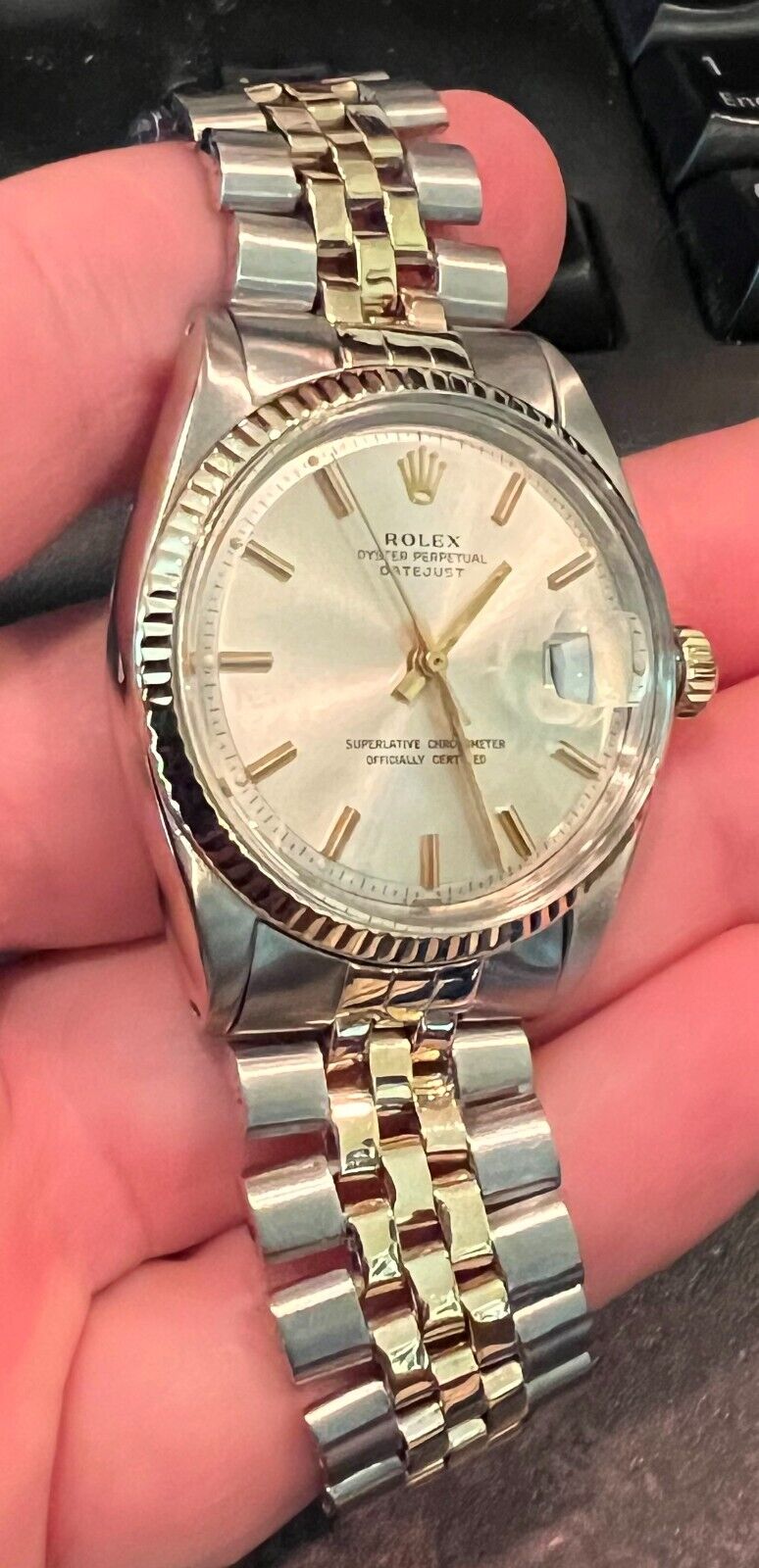 Rolex Vintage Datejust 1601 Silver Dial 36MM