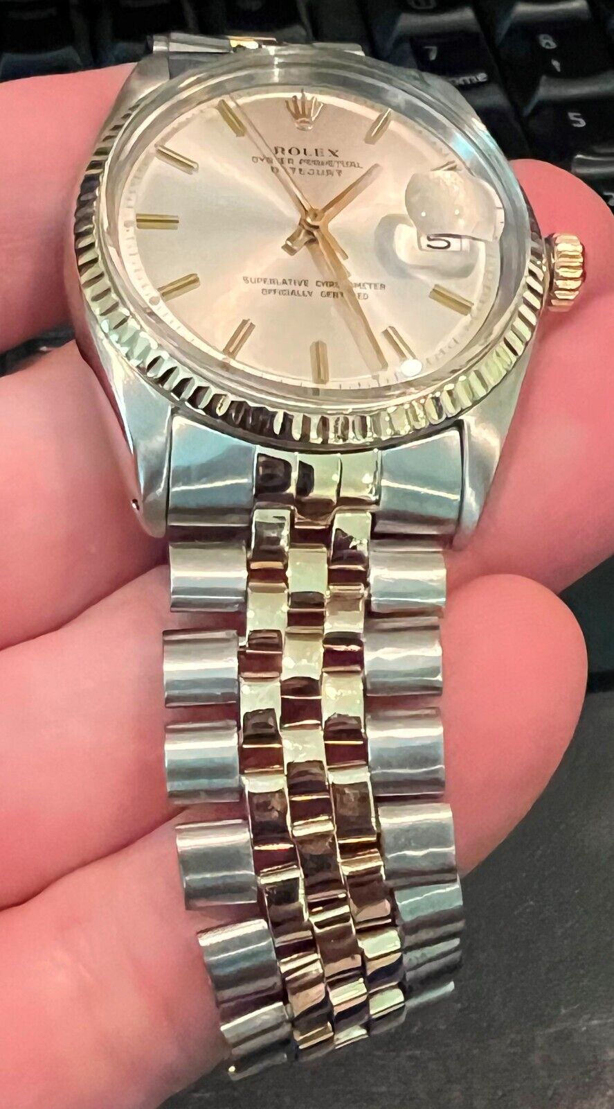 Rolex Vintage Datejust 1601 Silver Dial 36MM