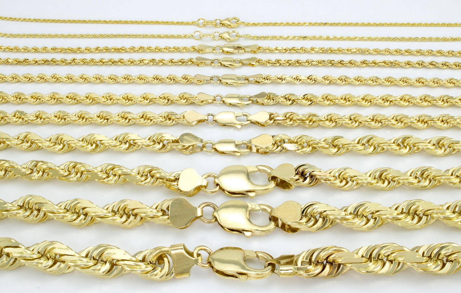 VIP Marketplace: 10K Gold Diamond Cut Rope Chain