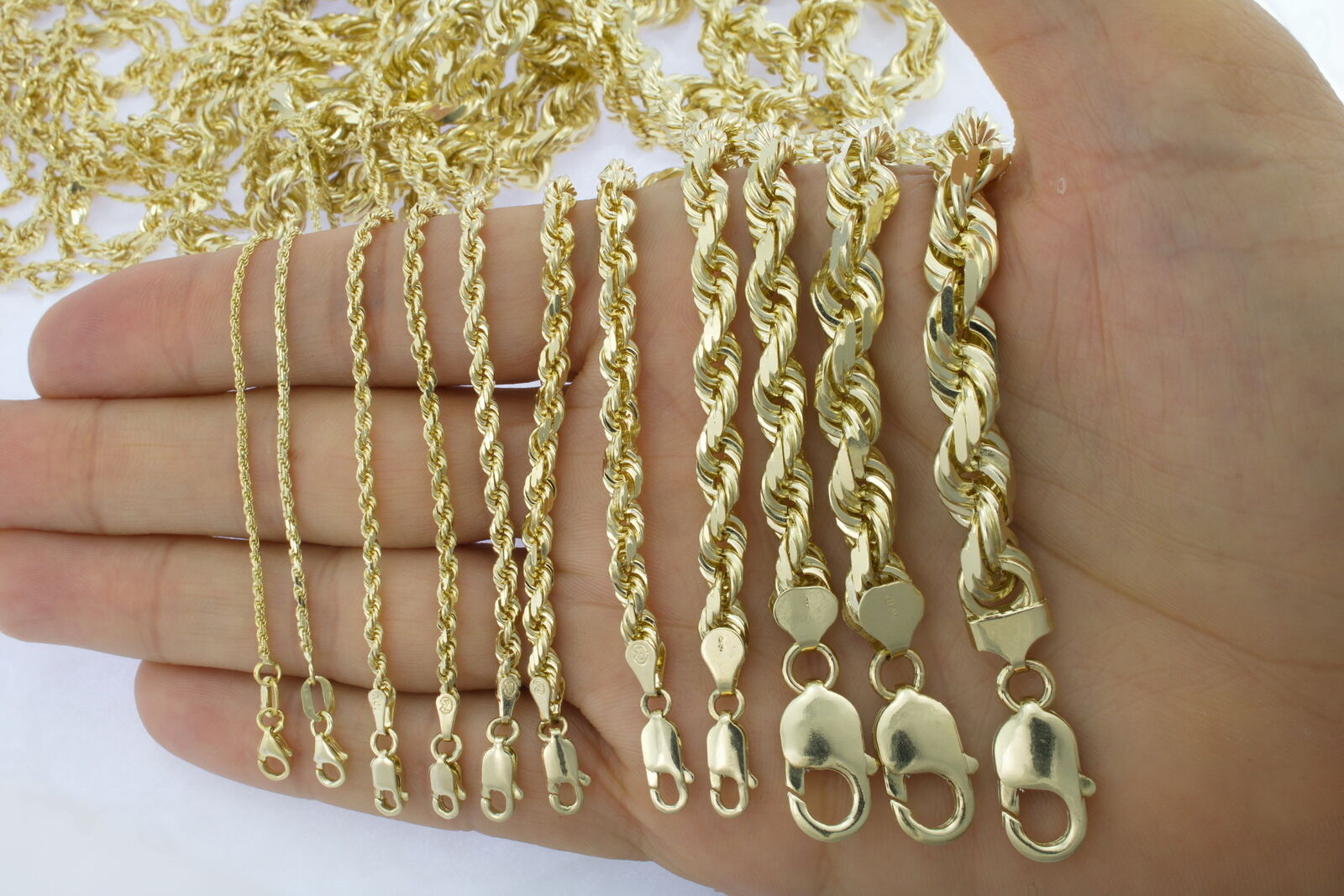 VIP Marketplace: 10K Gold Diamond Cut Rope Chain