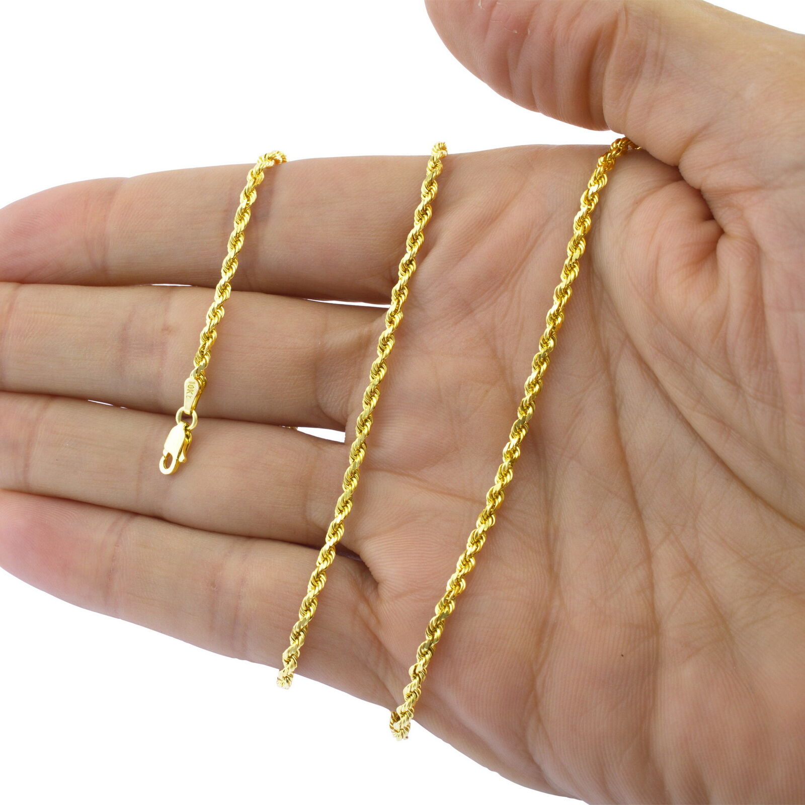 VIP Marketplace: 10K Gold Diamond Cut Rope Chain