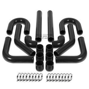 3" Black Turbo Charger Intercooler Piping Kit