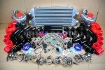 High Performance Twin T3/T4 VBand Turbo Kit