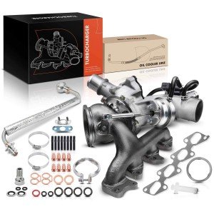 Turbocharger Kit with Oil Feed Line for Chevy 1.4L