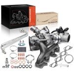 Turbocharger Kit with Oil Feed Line for Chevy 1.4L