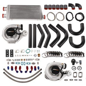 Twin Turbo Intercooler and Piping Kit for T3/T04E