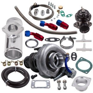 T3 T04E Turbo V-Band with Wastegate and Lines