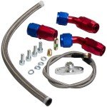 T3 T04E Turbo V-Band with Wastegate and Lines