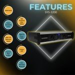 MUSYSIC 2 Channel 3200W Pro Power Amplifier - 2U