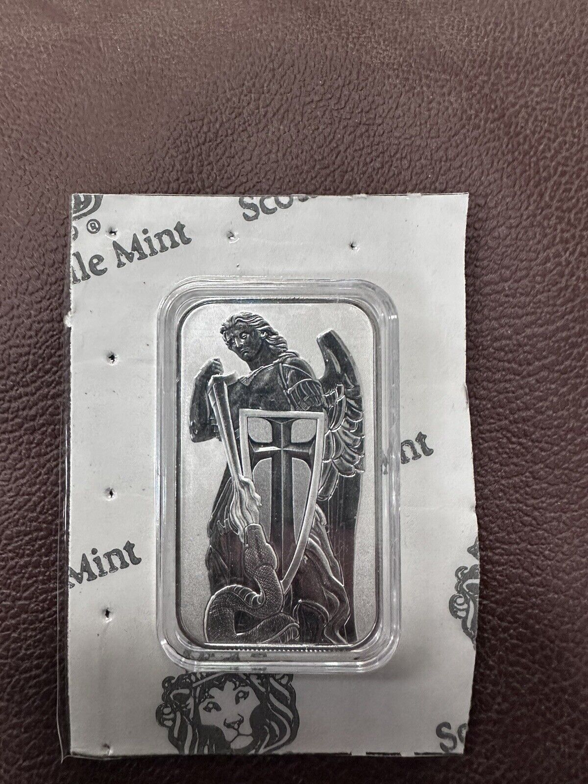 10 oz Scottsdale Archangel Michael Silver Bar + 1 oz