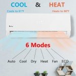 Ductless Mini-Split Heat Pump Air Conditioner 12000 BTU