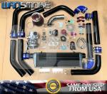 T3/T4 Turbo Charger Kit with Blue Accessories