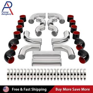 12 Pcs Aluminum Turbo Intercooler Piping Clamp Kit