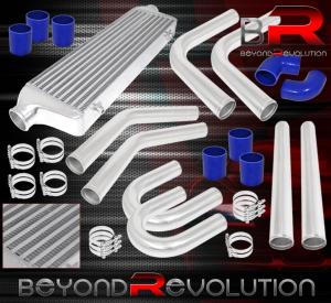 Turbo Aluminum Front Mount Intercooler with Piping Kit