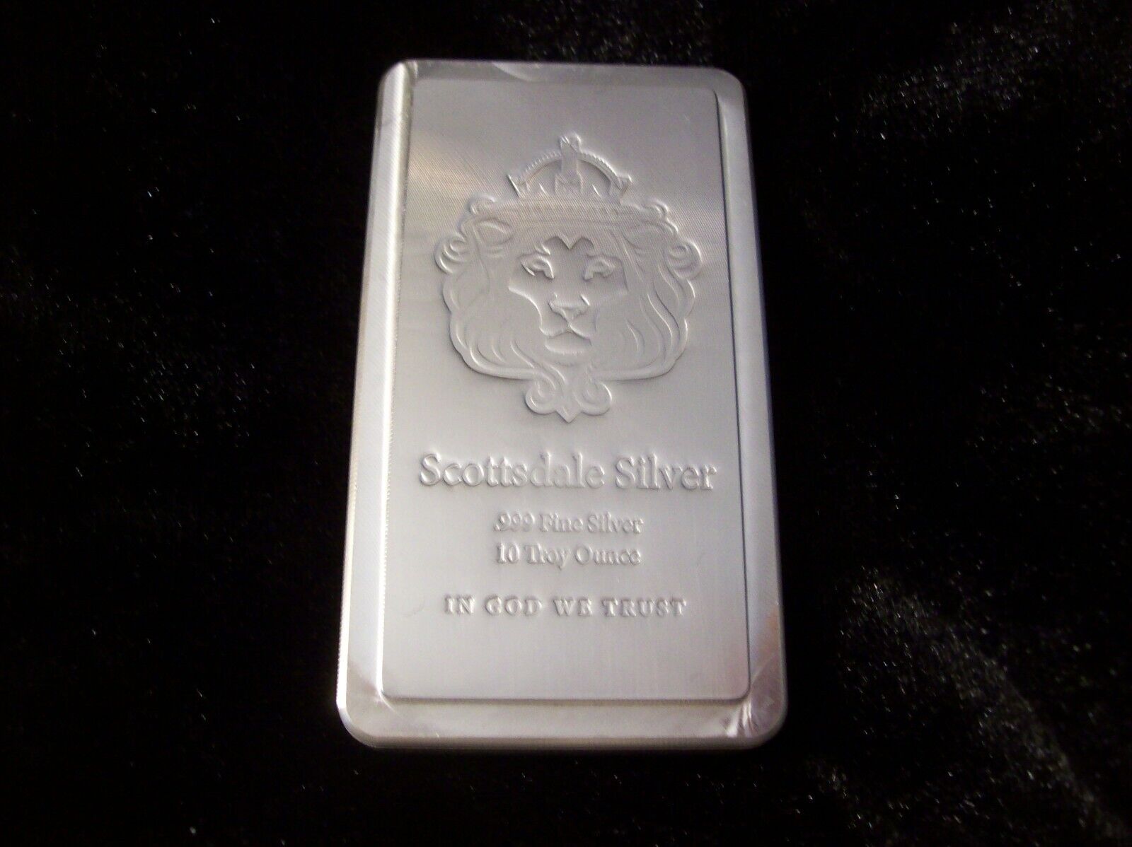 Scottsdale Mint Stackable 10oz .999 Silver Bar VIP