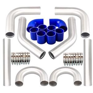 2.5" Aluminum Turbo Intercooler Pipe Kit with Hose