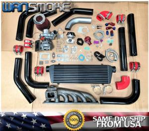 BMW E36 E46 Turbo Kit with Intercooler Red